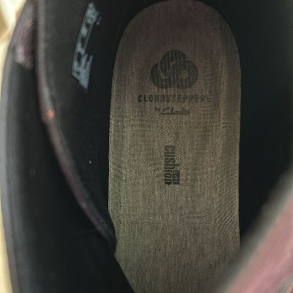 CLARKS CLOUDSTEPPERS Maroon Ankle Boots - Picture 3 of 9